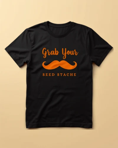 Grab Your Seed Stache Tee product photo